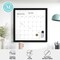 Martha Stewart Everette 18in. x 18in. Magnetic Calendar Dry Erase Board w/Blk Frame, w/Dry Erase Mrkr and 2 Mgnts BR-PM-MWP-4545-BK-MS - alternate 7